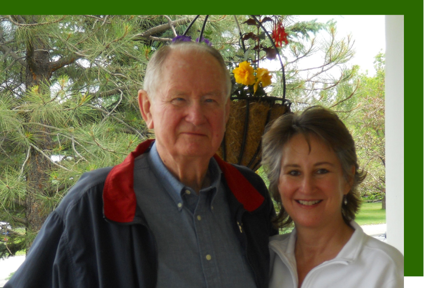Anna, with her father, in Bozeman, Montana